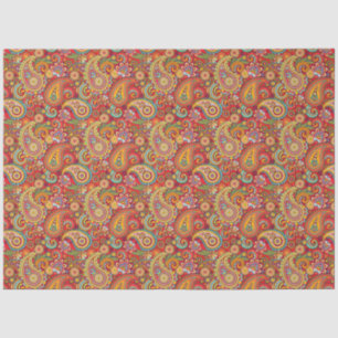 Papel De Seda Trippy Hippy Retro Paisley