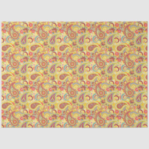 Papel De Seda Trippy Hippy Retro Paisley