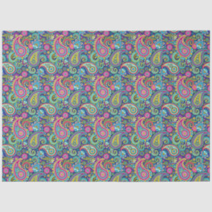 Papel De Seda Trippy Hippy Retro Paisley