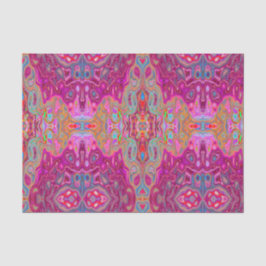 Papel De Seda Trippy Resumen Magenta Colores arcoiris Arte retro