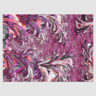Papel De Seda Trippy Vibrante Psicodelle Funky Arte Fractal