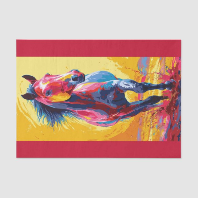 Papel De Seda Tristin el caballo (Anverso)