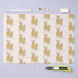 Papel De Seda Tropical Chinoiserie Christmas Bar cart