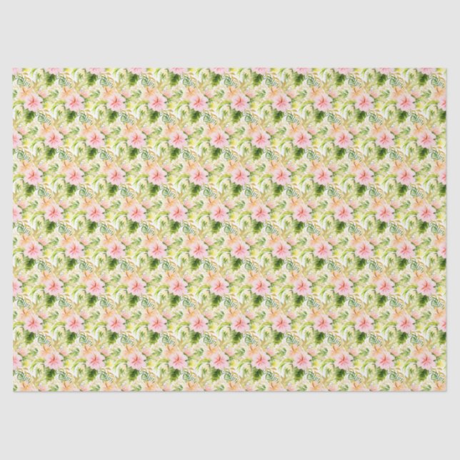 Papel De Seda Tropical Jungle Floral (Anverso)