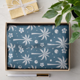 Papel De Seda Tropical Palm Trees Coastal Christmas 