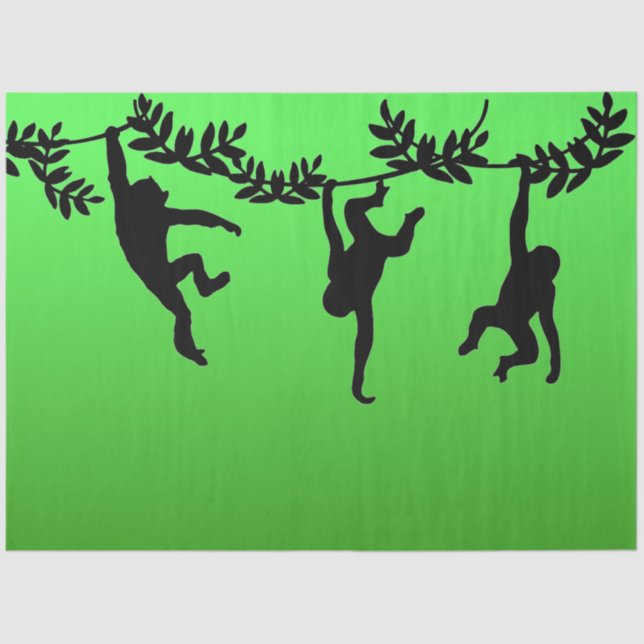 Papel De Seda Troya de monos (Anverso)