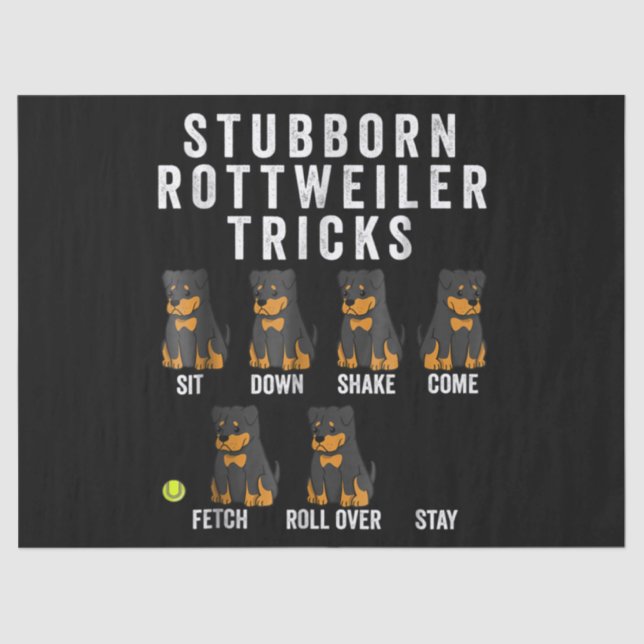 Papel De Seda trucos de rottweiler (Anverso)