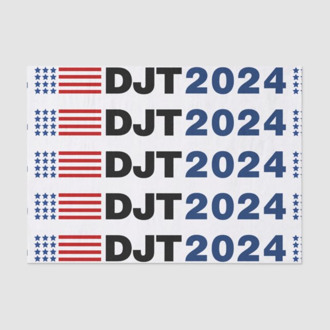 Papel De Seda Trump 2024 DJT (Anverso)