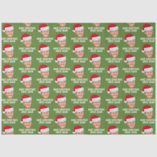 Papel De Seda Trump con Santa Hat - Hacer a los Navidades grande