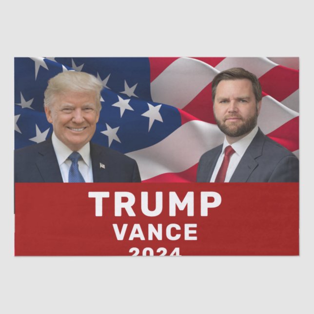 Papel De Seda Trump Vance 2024 (Anverso)