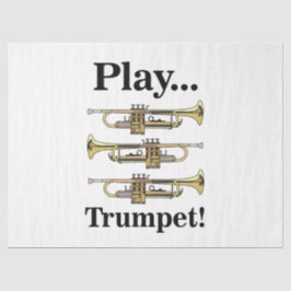 Papel De Seda Trumpet Player Trumpeter Musician