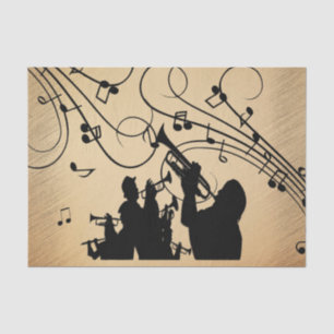 Papel De Seda Trumpet Section Rustic Music