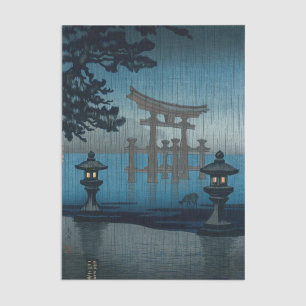 Papel De Seda Tsuchiya Koitsu - Miyajima bajo la lluvia