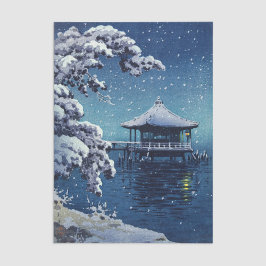 Papel De Seda Tsuchiya Koitsu - Nieve sobre el Ukimido en Katada