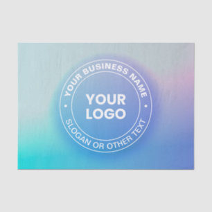 Papel De Seda Tu Logotipo Moderno Color Desvanecido Ombre y Te