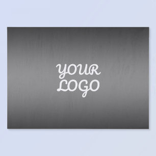 Papel De Seda Tu logotipo y ombre de color gris oscuro moderno e