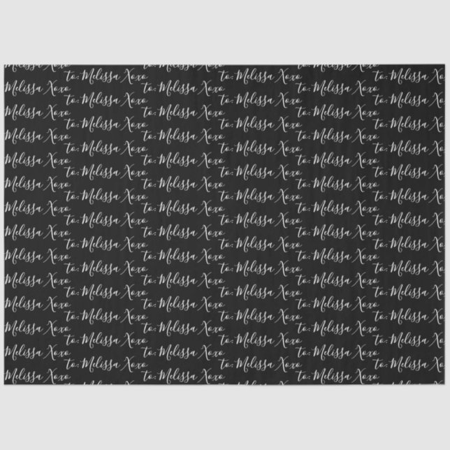 Papel De Seda Tu nombre  (Anverso)