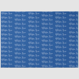 Papel De Seda Tu Nombre Azul Oscuro