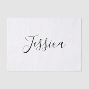 Papel De Seda Tu nombre   Guión elegante
