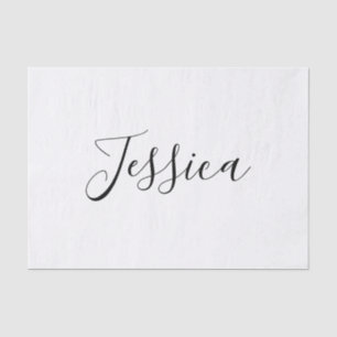 Papel De Seda Tu Nombre Letra Elegante
