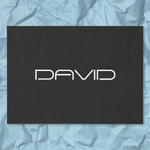 Papel De Seda Tu nombre   Texto de Personalizable con estilo Gua