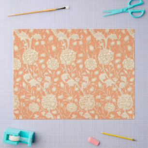 Papel De Seda Tulipán Silvestre Naranja Arte Floral de William M