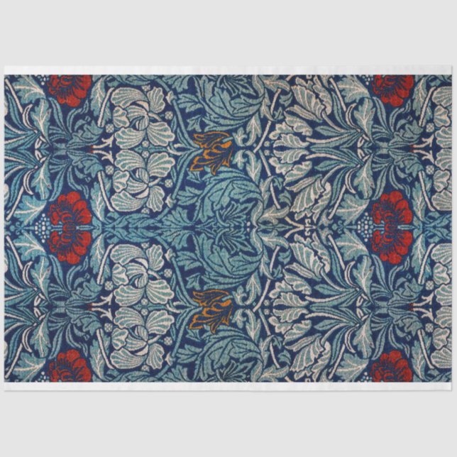 Papel De Seda Tulipán y Rosa, William Morris (Anverso)