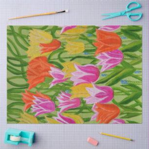Papel De Seda Tulipanes