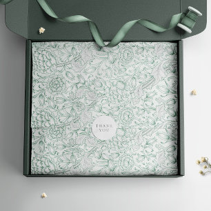 Papel De Seda Tulipanes de Tinta William Morris Vintage Floral R