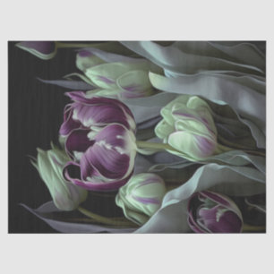 Papel De Seda Tulipanes de Van Gogh, jardín fantástico de color