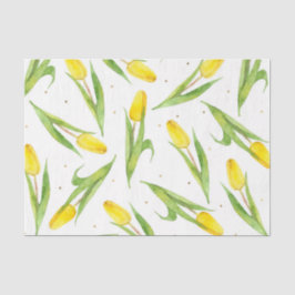 Papel De Seda Tulipanes (Diseño 33 Serie Amarillo/Naranja)