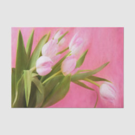 Papel De Seda Tulipanes rosados bonitos