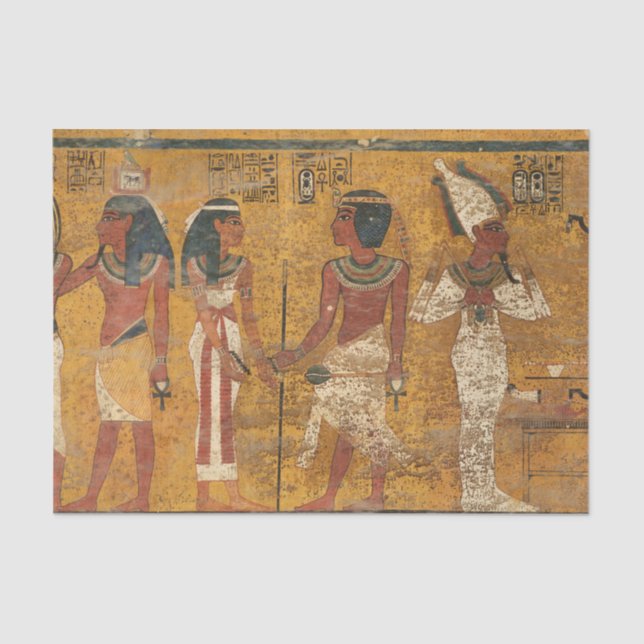Papel De Seda Tumba Tutankhamun, pared norte por historia egipci (Anverso)