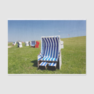 Papel De Seda Tumbonas en el Mar del Norte