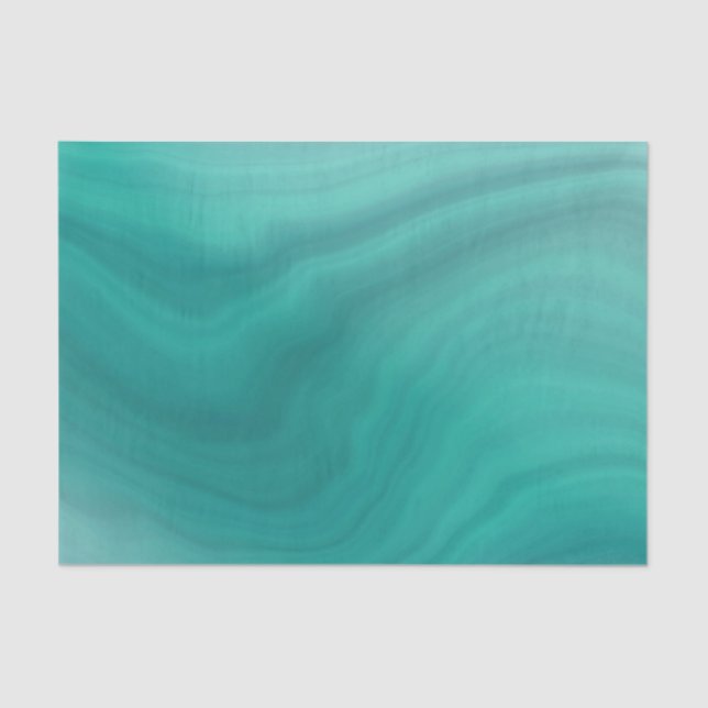 Papel De Seda Turquesa Claro Abstracto Pastel (Anverso)