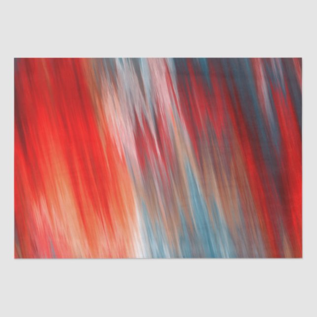 Papel De Seda Turquesa de fuego nativo y rojo (Anverso)