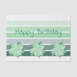 Papel De Seda Turquesa y verde menta