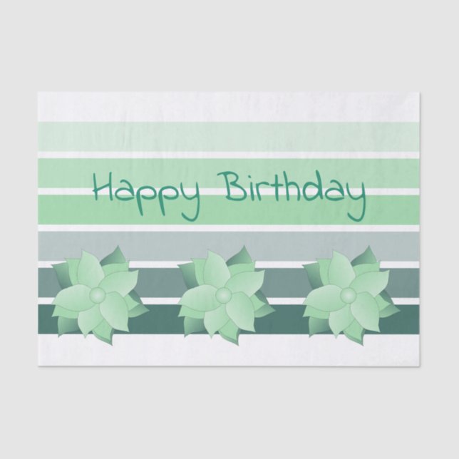 Papel De Seda Turquesa y verde menta (Anverso)
