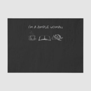 Papel De Seda Turtle Lover Soy una mujer simple