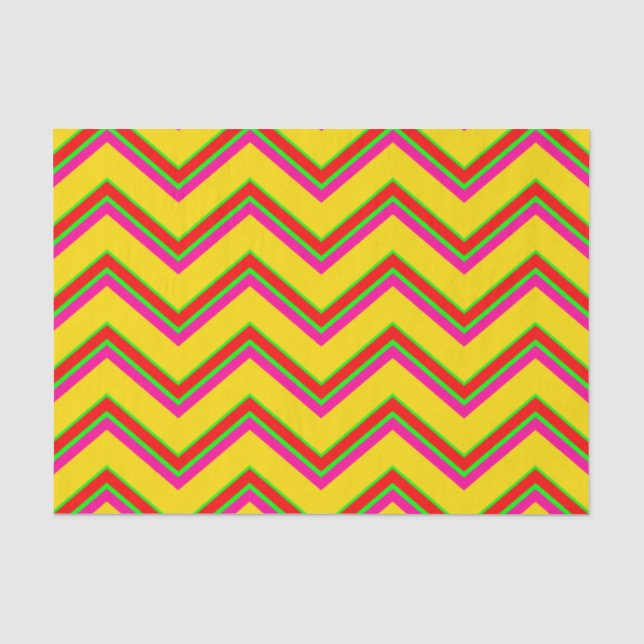 Papel De Seda Tutti-Frutti Chevron 1-TISSUE WRAPPER PAPER (Anverso)