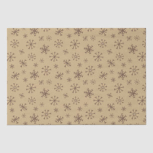 Papel De Seda Twig Snowflakes Tissue Paper
