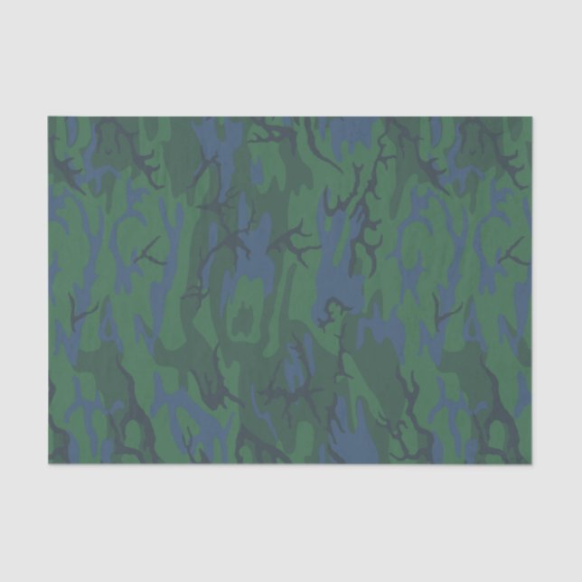 Papel De Seda Twilight Green Camo (Anverso)