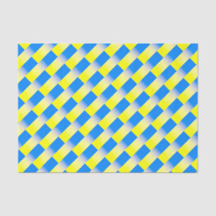 Papel De Seda Ucrania azul y amarilla inspiró la paz en la guerr
