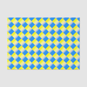 Papel De Seda Ucrania azul y amarilla inspiró la paz en la guerr