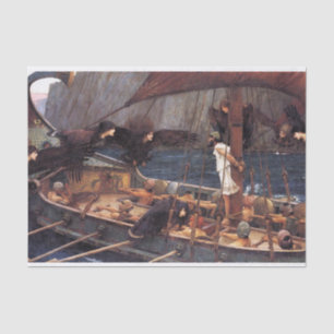 Papel De Seda Ulises y las sirenas, por John William Waterhouse