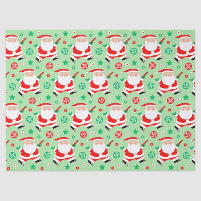 Papel De Seda Último FrisbePapel de regalo navideño (Anverso)