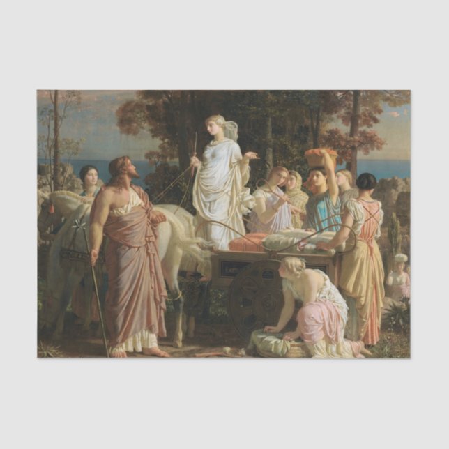 Papel De Seda Ulysses y Nausicaa por Charles Gleyre (Anverso)