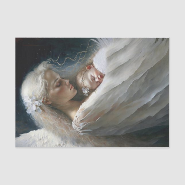 Papel De Seda Un ángel la sostiene (Anverso)