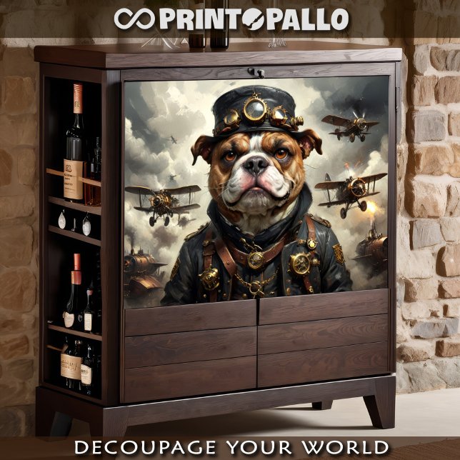 Papel De Seda Un aviador del ejército de bulldog en inglés (Subido por el creador)