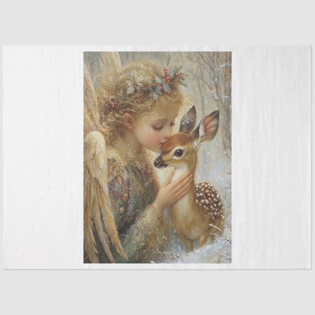 Papel De Seda Un beso de ángeles (Anverso)